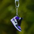 3D sneaker keychain AJ1 High Court Purple 1.0 on Sale