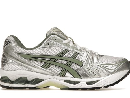 Asics Gel-Kayano 14 White Pure Silver Slate Grey Sage For Sale