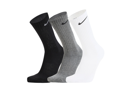 Nike Everyday Cotton Cushioned Crew Black Grey White For Cheap