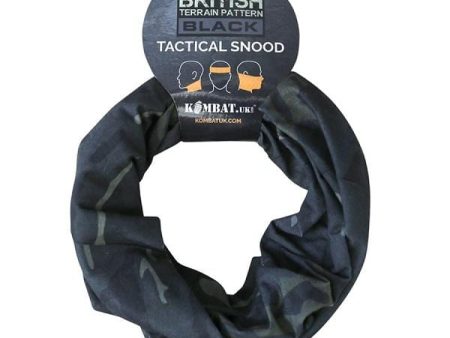 KOMBAT UK TACTICAL SNOOD BLACK - British Terrain Pattern Online now