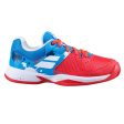 Babolat Pulsion All Court Kids & Women Tomato Red Blue Aster Handball Volleyball Tennis Shoes Supply