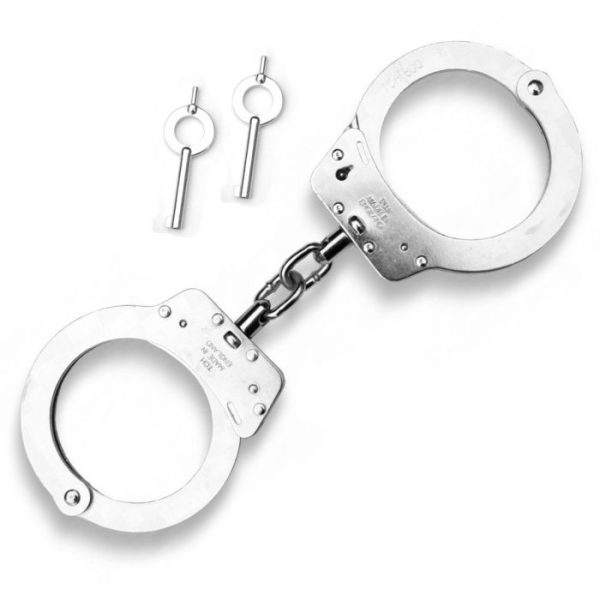 TCH Standard Chain Nickel Handcuffs Online Sale