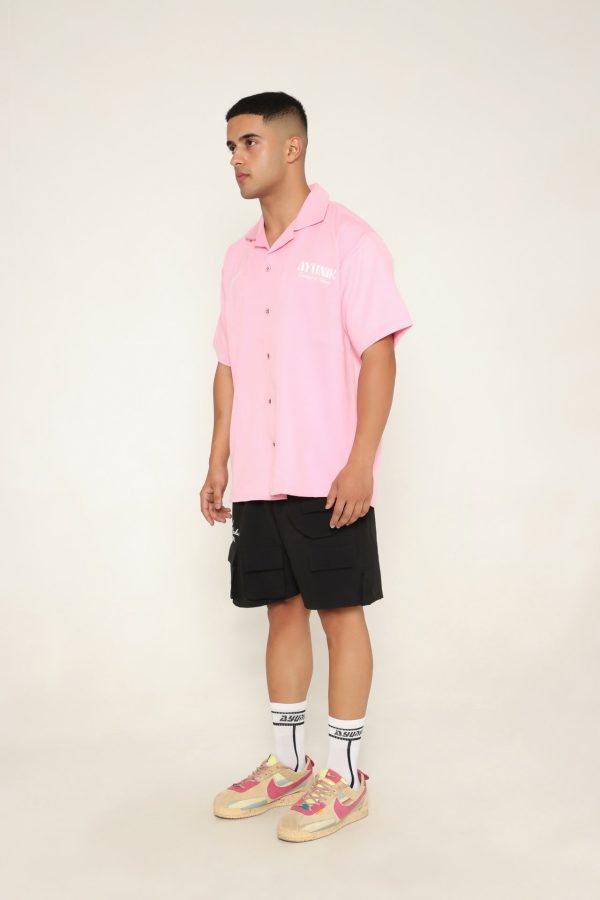 BabyPink Signature Bowling Shirt Fashion