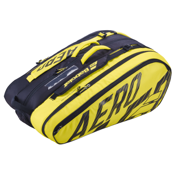 Babolat RH12 Pure Aero Rafa Black Black Yellow Tennis Bag Online Sale