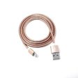 Rose gold rugged lightning cable Online Sale