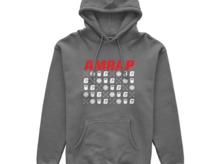 Garage Gear Fitness Gym Crossfit AMRAP Grey Hoodie [WS] Fashion