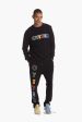 I Oyster logo chenille sweatpants ( blk   multi ) Online