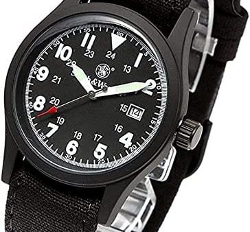 Smith & Wesson Men s Military Watch with 3 Interchangeable Canvas Straps Supply