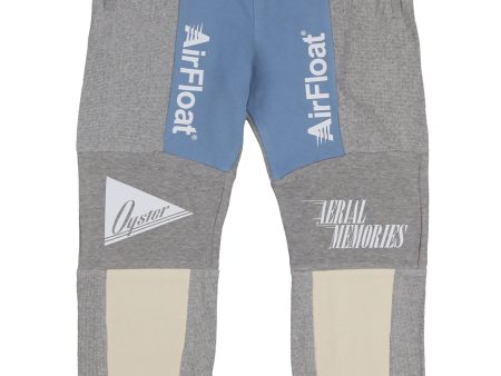 AirFloat  Sweatpants (Grey Melange Blue Cream) For Sale