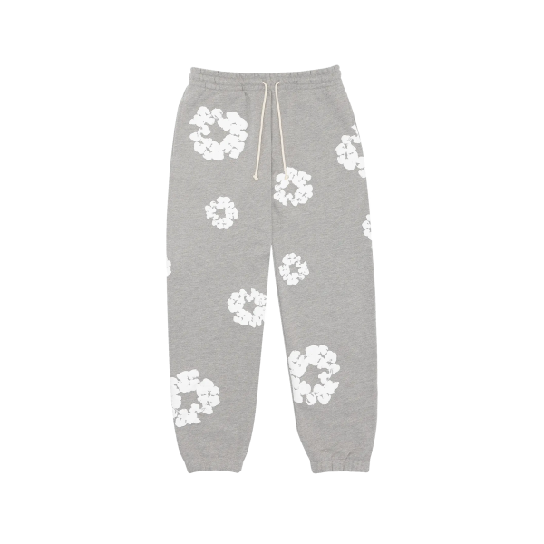 Denim Tears The Cotton Wreath Sweatpants Grey White Discount