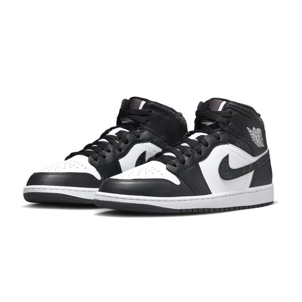 Air Jordan 1 Mid  Panda Elephant Off Noir  Sale For Cheap