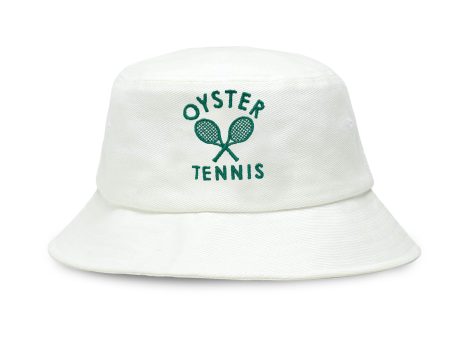 Oyster Tennis Club Bucket Hat (White) For Discount