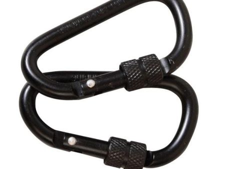 Kombat UK Locking Carabiner 8mm Pair Fashion