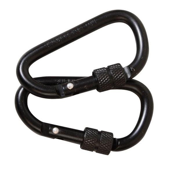 Kombat UK Locking Carabiner 8mm Pair Fashion