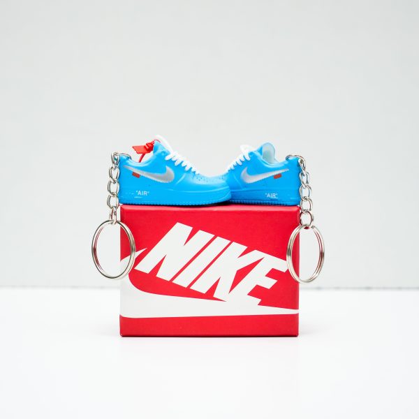 3D Sneaker Keychain With Box - Nike AF1 x Off-White Unc Hot on Sale