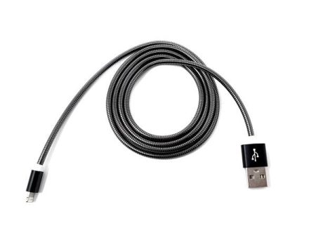 Black 24k gold plated rugged lightning Cable For Sale