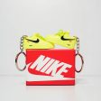 3D Sneaker Keychain With Box - Nike AF1 X Low Off- white Volt Online now