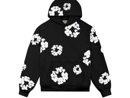 Denim Tears The Cotton Wreath Sweatshirt Black White Hot on Sale