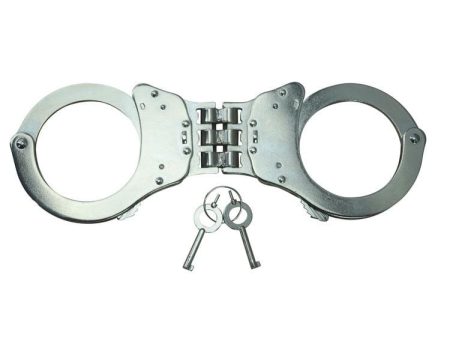 Kombat UK Triple Hinged Elite Speed Cuffs SILVER 0208 Online Hot Sale