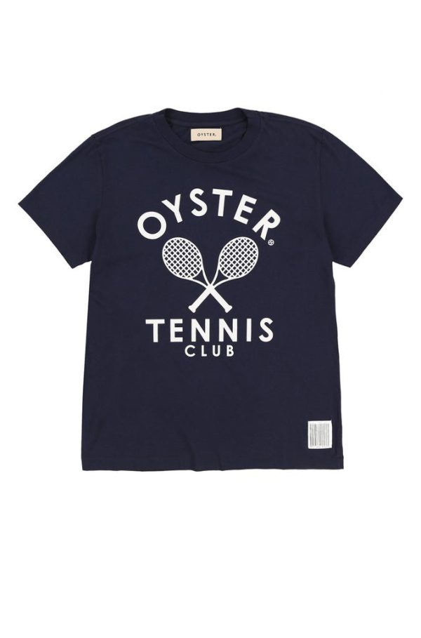 OYSTER TENNIS TEE (NAVY) Online Hot Sale