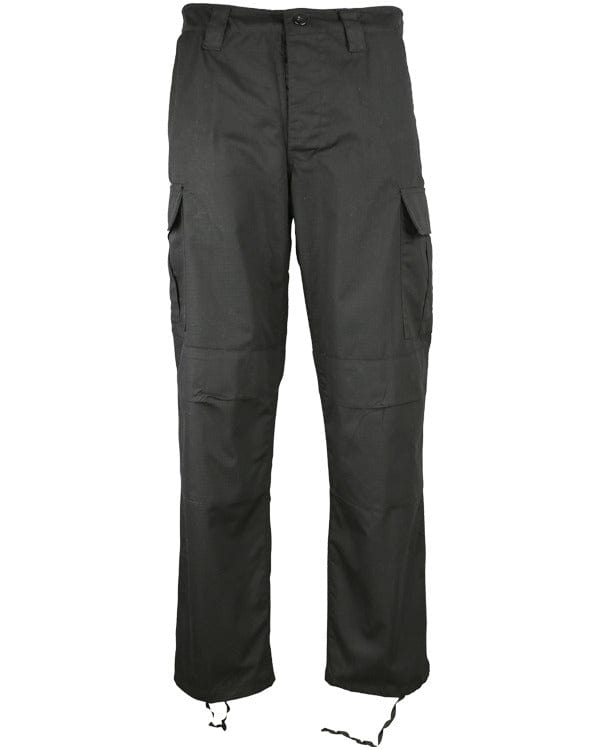 Kombat UK M65 BDU Ripstop Combat Trousers Black Hot on Sale