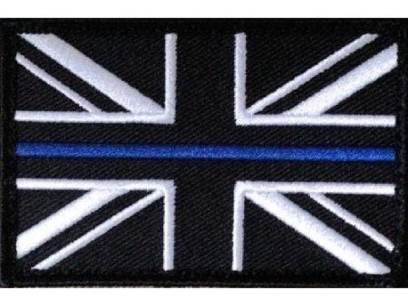 Thin Blue Line Velcro Patch 75mm x 50mm Sale