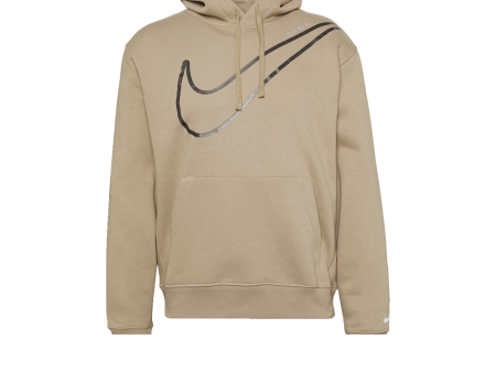 Nike Sportswear Fleece Pullover Hoodie Khaki Hot on Sale