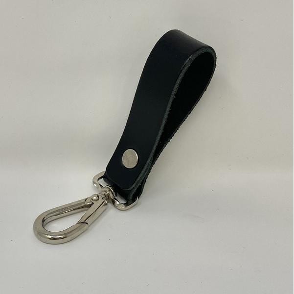 Peter Jones Leather Belt Loop with Spring Clip Online now