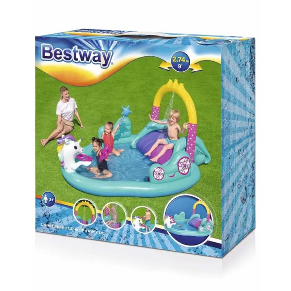 Bestway Magical Unicorn Carriage Play Center [WS] Hot on Sale