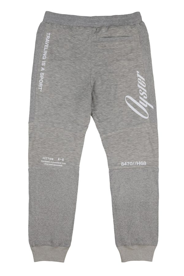 AirFloat  Sweatpants (Grey Melange Blue Cream) For Sale