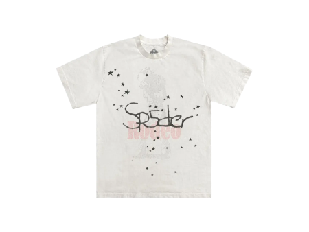 Cactus Jack by Travis Scott x Sp5der Days Before Rodeo Tee II  White  For Sale