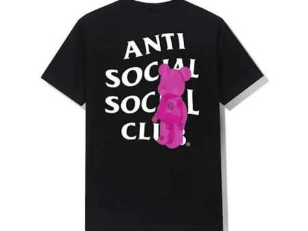 Anti Social Social Club Bearbrick Tee Black Black Friday Hot on Sale