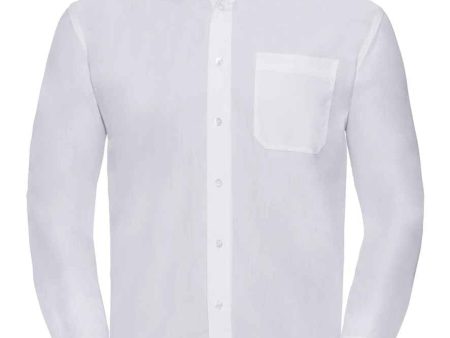 Russell Long Sleeve Shirt - White Supply