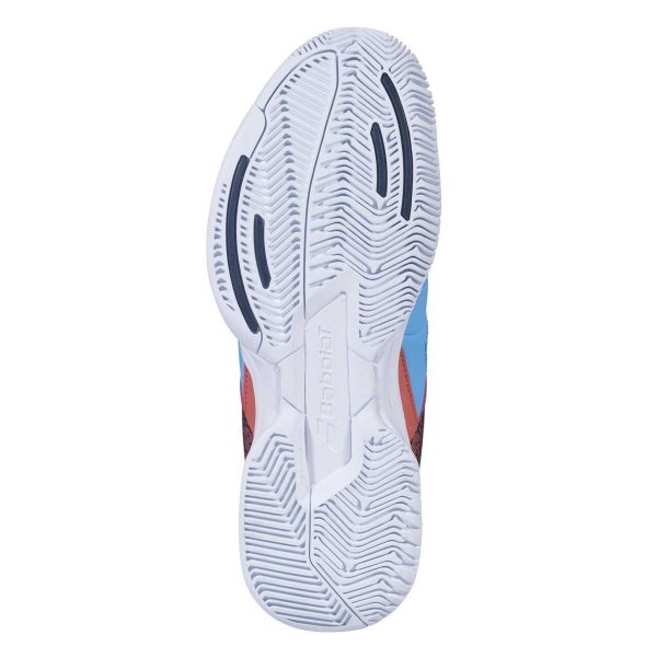 Babolat Pulsion All Court Kids & Women Sky Blue Pink Handball Volleyball Tennis Shoes Online now