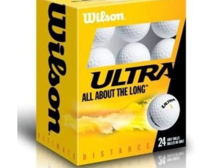 Wilson Ultra Distance 24X White Golf Balls Pack [WS] Hot on Sale