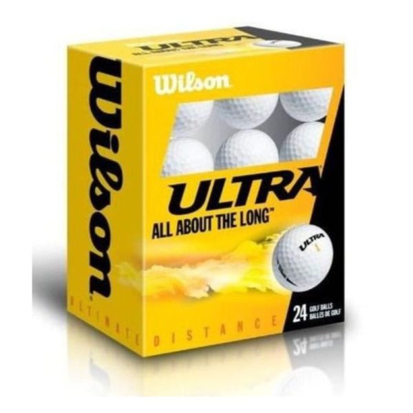 Wilson Ultra Distance 24X White Golf Balls Pack [WS] Hot on Sale