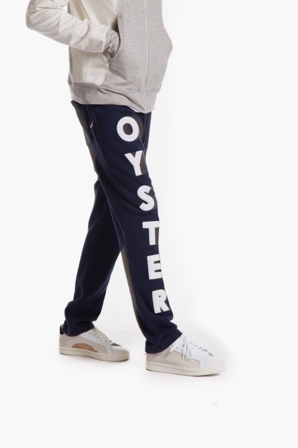 Oyster logo chenille sweatpants (Navy) Hot on Sale