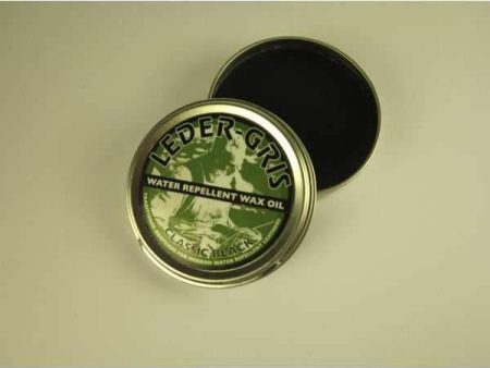 Leder Gris Water Repellent wax Black 80g For Sale