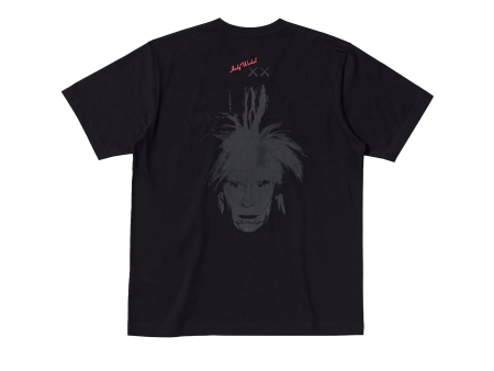 KAWS x Uniqlo x Warhol XX Head T-shirt Black Supply