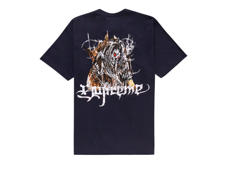 Supreme Satan Tee Navy Hot on Sale