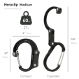 Heroclip Medium Gear Clip Stealth Black For Cheap