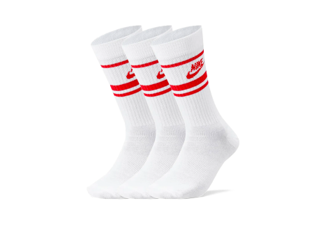 Nike Socks White Red Discount