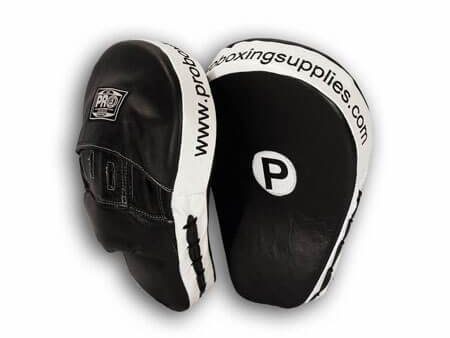 ProBoxing® Deluxe Focus Mitts - Black White Trim Sale