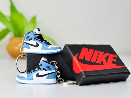 3D Sneaker Keychain With Box - AJ1 UNC Online Sale