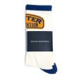 Oyster Expedition Socks (Off White Navy Yellow) on Sale