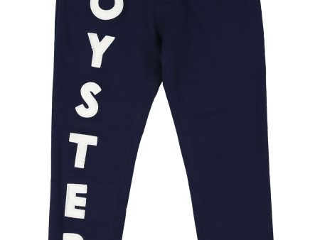 Oyster logo chenille sweatpants (Navy) Hot on Sale