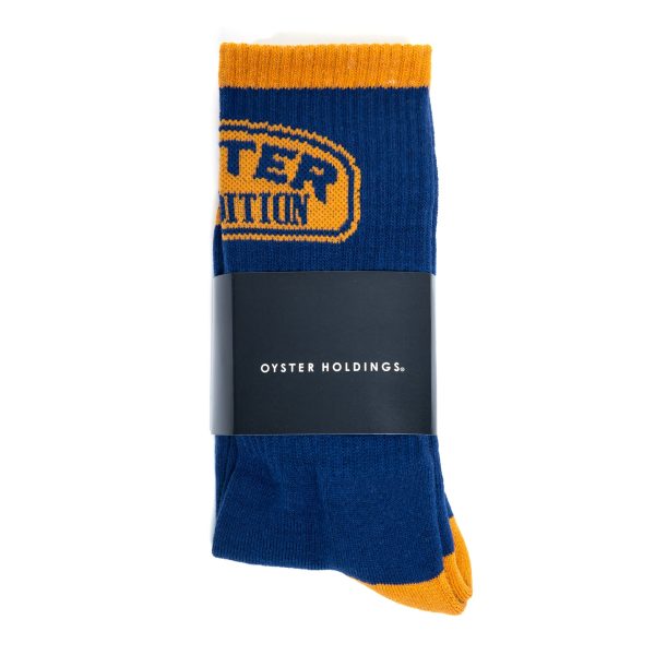 Oyster Expedition Socks (Navy Yellow) Discount