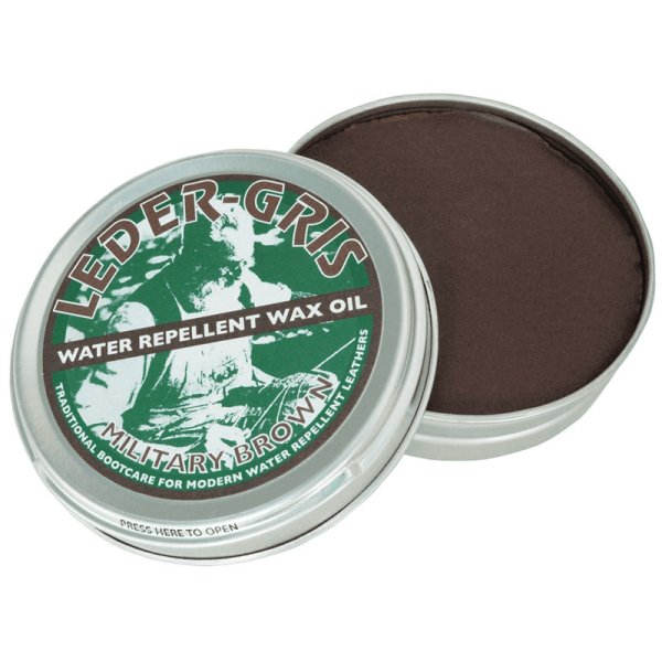 Leder Gris Water Repellent wax Military Brown 80g Supply