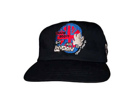 Travis Scott Road to Utopia Las Vegas O2 Live Union Jack Hat Black For Sale