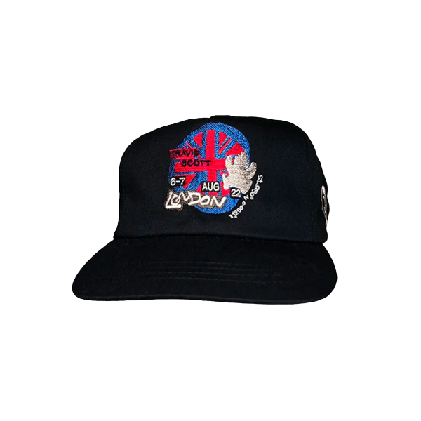 Travis Scott Road to Utopia Las Vegas O2 Live Union Jack Hat Black For Sale